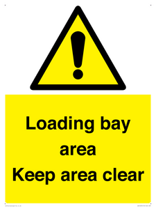 Loading bay area Keep area clear